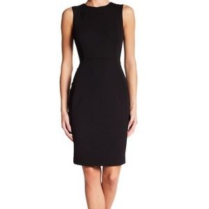 Calvin Klein Scuba Crepe Seamfront Sheath Dress 8